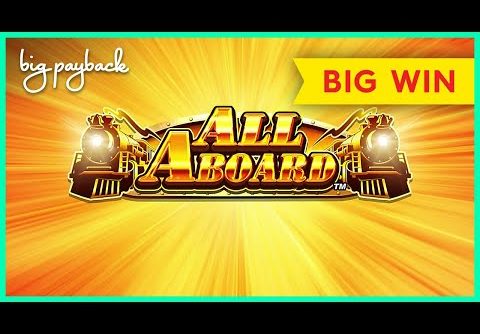 ALL FEATURES! All Aboard Piggy Pennies Slot – BIG WIN BONUS!