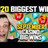 TOP SLOT WINS OF SEPTEMBER | BIGGEST CASINO WINS 2020 – MONEY TRAIN 2, HONEY RUSH, DOG HOUSE