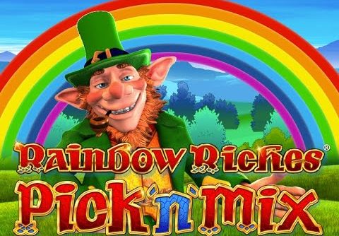 Rainbow Riches Pick ‘N’ Mix slot Machine Bonus with loads of re-triggers and Mega Wins!