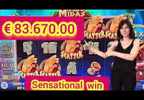 the hand of MIDAS. 5 SCATER. big win on new slot  ✋ 🤚