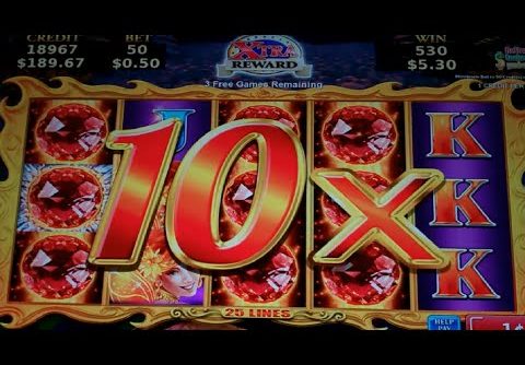 Volcanic Rock Fire Slot Machine Bonus – Free Games w/ Random Wilds + Multipliers – MEGA BIG WIN (#3)