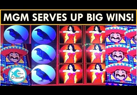 MGM SERVING UP BIG WINS! CHILIS, BUNNIES AND RAVENS! More Chilli Slot Machine, WW2!