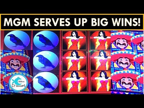 MGM SERVING UP BIG WINS! CHILIS, BUNNIES AND RAVENS! More Chilli Slot Machine, WW2!