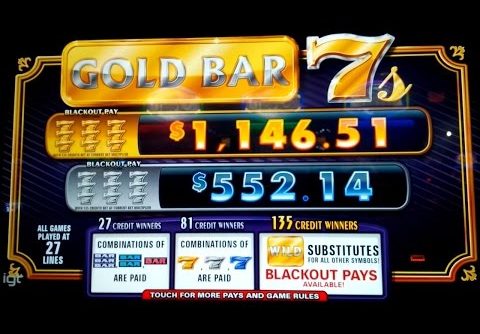 Gold Bar 7s Slot – BIG WIN – Blackout Pay?!