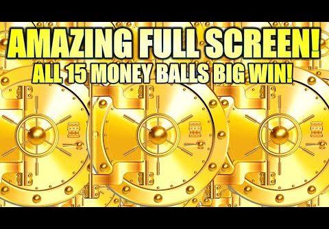 OMG!! IT HAPPENED! ALL 15 MONEY BALLS!! AMAZING FULL SCREEN BIG WIN! THE VAULT Slot Machine (Everi)