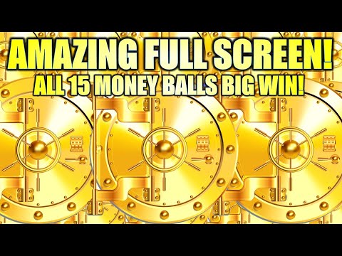 OMG!! IT HAPPENED! ALL 15 MONEY BALLS!! AMAZING FULL SCREEN BIG WIN! THE VAULT Slot Machine (Everi)