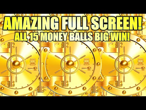 OMG!! IT HAPPENED! ALL 15 MONEY BALLS!! AMAZING FULL SCREEN BIG WIN! THE VAULT Slot Machine (Everi)