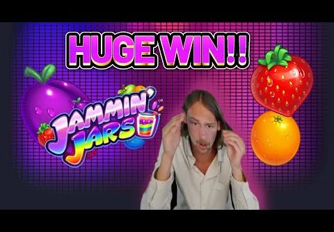 HUGE WIN! JAMMIN JARS BIG WIN – €6 bet on CASINO Slot from CasinoDaddys LIVE STREAM