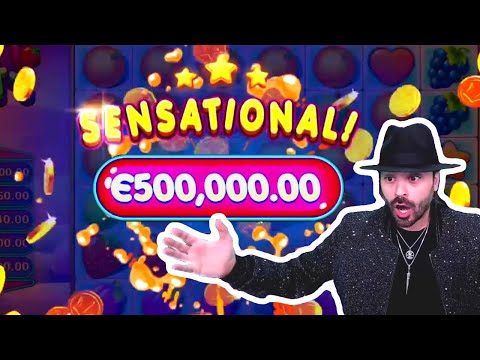 *NEW WORLD RECORD* on Fruit Party Slot- Roshtein Won 500.000€