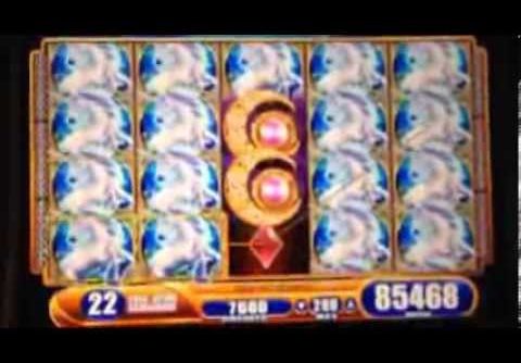 HUGE WIN! Mystical Unicorn Slot machine Bonus win