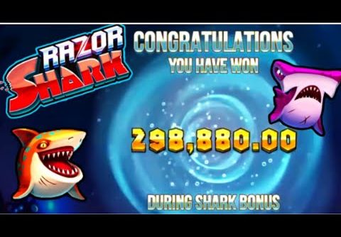 TOP 3 Biggest Wins on RAZOR SHARK Slot! He Got the 300 000€ WORLD RECORD WIN!!!