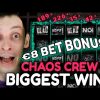 BIGGEST WINS CHAOS CREW SLOT + BIG BET BONUS