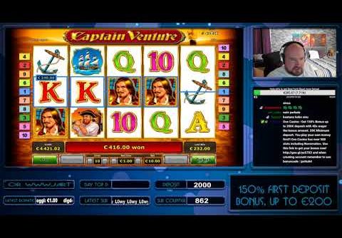 Mega Big Win!! Captain Venture Slot Gives Couple Retriggers!!