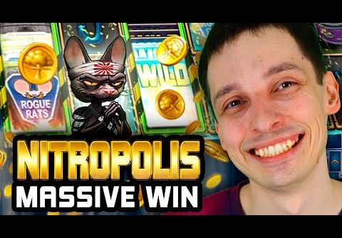 BIGGEST WINS on NITROPOLIS! MASSVIE BONUS BUY WIN! This SLOT is HOT!