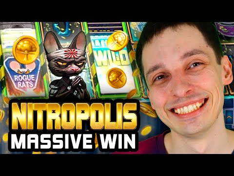 BIGGEST WINS on NITROPOLIS! MASSVIE BONUS BUY WIN! This SLOT is HOT!