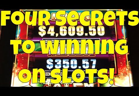 Four Secrets To Winning on Slot Machines