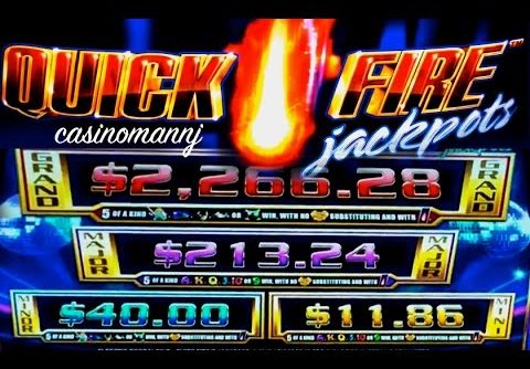 Quick Fire Jackpots – PROGRESSIVE WINS – Slot Machine Bonus