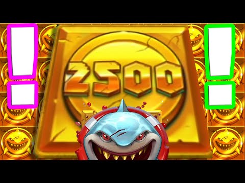 RAZOR SHARK 🦈🦈🦈SLOT MY BIGGEST RECORD WIN 🏆 2500X COIN DROPS INSANE BONUS HUNT UP TO €50 BET ‼️