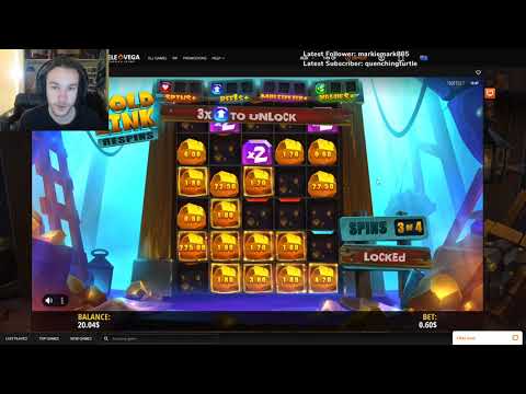 500x + win on new slot machine gold digger on televega