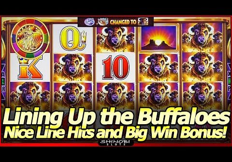 Buffalo Gold Revolution Slot Machine – Lining Up Buffaloes in Nice Line Hits and Free Spins Big Win!