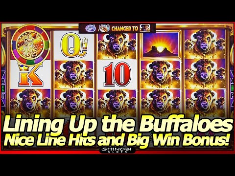 Buffalo Gold Revolution Slot Machine – Lining Up Buffaloes in Nice Line Hits and Free Spins Big Win!