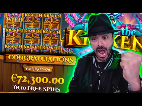 Roshtein BIG WIN 72 000€ on Release the Kraken Slot  Online Casino Biggest Wins of the week