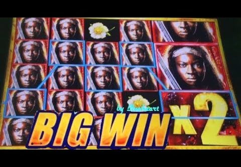 The WALKING DEAD 2 slot machine BONUS BIG WINS (MAJOR JACKPOT)