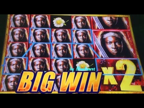 The WALKING DEAD 2 slot machine BONUS BIG WINS (MAJOR JACKPOT)