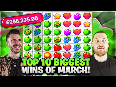 TOP 10 BIGGEST WINS OF MARCH! | Amazing month with new record wins