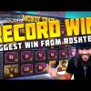 RECORD WIN! BIGGEST WIN IN  SLOT MONEY TRAIN FROM ROSHTEIN!
