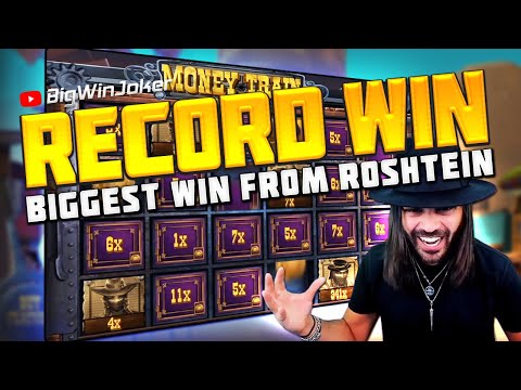 RECORD WIN! BIGGEST WIN IN  SLOT MONEY TRAIN FROM ROSHTEIN!