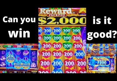 Jewel Reward New slot game by Konami Free games feature wins, Weird slot machine with no lines? How?