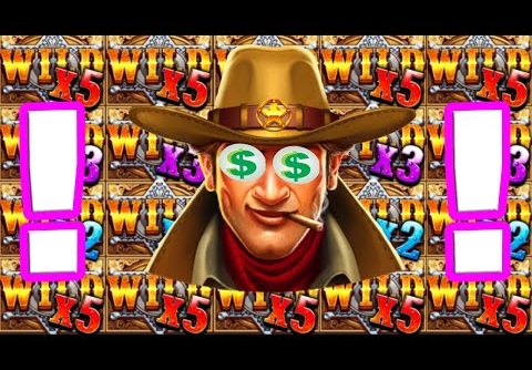Wild West gold 🤠 HUGE MEGA BIG WINS €10 Bet 😱 Insane Sticky wild and RETRIGGER 4 STARS +12 SPINS‼️