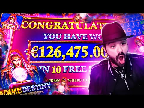 ROSHTEIN Insane Win 128.000€ on Madame Destiny Megaways Slot – TOP 5 Mega wins of the week