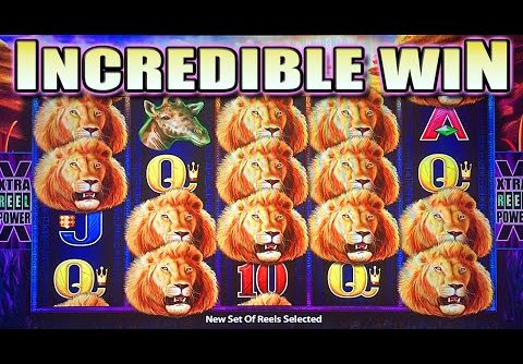 MEGA BIG WIN LINE HIT: MAX BET SUNSET KING SLOT MACHINE by Aristocrat Slots