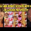 HUGE WIN BONUS WITH REX ON GOLDEN PROSPERITY SLOT