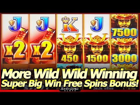 Wild Wild Samurai Slot Machine – Super Big Win Free Spins Bonus!  Wild Wild Winning Continues!