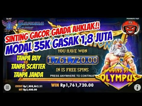 SLOT GACOR HARI INI√MODAL RECEHAN SUPER BIG WIN DI GATES OF OLYMPUS