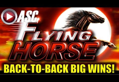 *BACK-TO-BACK BIG WINS!* FLYING HORSE | MEGA WILDS! Slot Machine Bonus (Ainsworth)