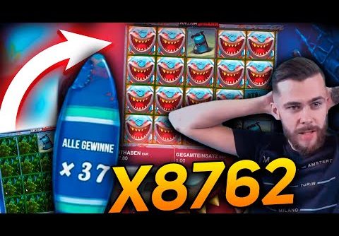 Streamer Record Win x8800 on Razor Shark Slot – TOP 3 BEST WINS OF THE DAILY !