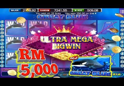 $$$ 5K🤑300 Top-up😱 Ultra mega bigwin ll Great Blue slot ll Free game ll Mega888 ll SGP