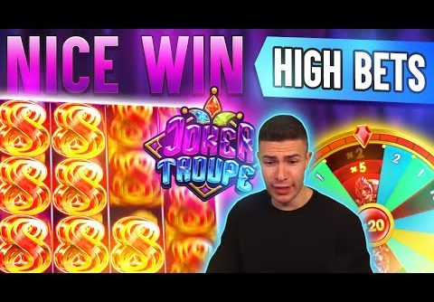 JOKER TROUPE WHEEL FEATURE AND FREE SPIN BONUS 🎰 HUGE WIN ON PUSH GAMING ONLINE SLOT MACHINE