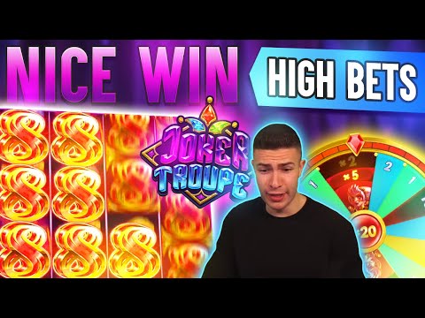 JOKER TROUPE WHEEL FEATURE AND FREE SPIN BONUS 🎰 HUGE WIN ON PUSH GAMING ONLINE SLOT MACHINE