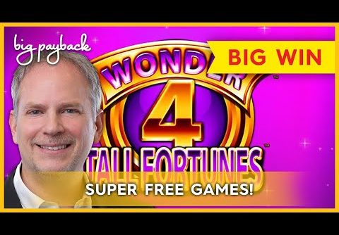 SUPER FREE GAMES! Wonder 4 Tall Fortunes Slot – $19.50 BET, HUGE WIN!