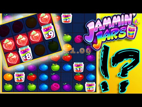 JAMMIN JARS SLOT BIG WIN!🍓I LANDED 4 JARS AGAIN!!! BACK TO BACK BONUS!! CAN WE CONNECT THEM ALL??🍓