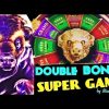 BUFFALO GOLD slot machine Super Game, Double Bonus and Big win! (Wonder 4 jackpots)