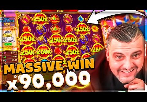 Streamer SUPER MEGA MASSIVE WIN x90.000 on Gates Of Olympus Slot – TOP 10 BEST WINS OF THE WEEK !