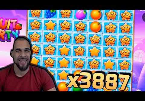 RECORD WIN! Streamer win x3887 in Fruit Party Slot! BIGGEST WINS OF THE WEEK! #28