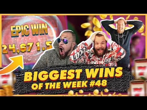 BIGGEST WINS OF THE WEEK 48! INSANE BIG WINS on Online Slots! TWITCH HIGHLIGHTS!