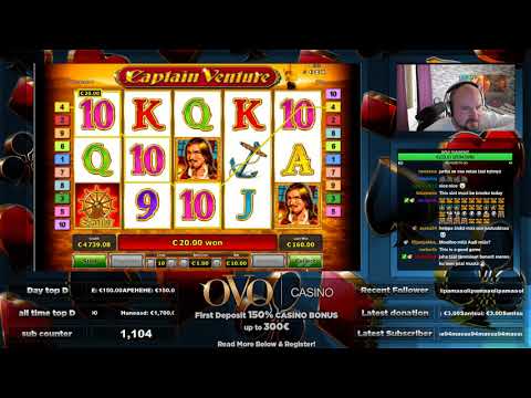 Couple Retriggers!! Captain Venture Slot Gives Mega Big Win!!